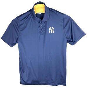 Fanatics Polo Shirt Mens XL Navy  New York Yankees Logo
